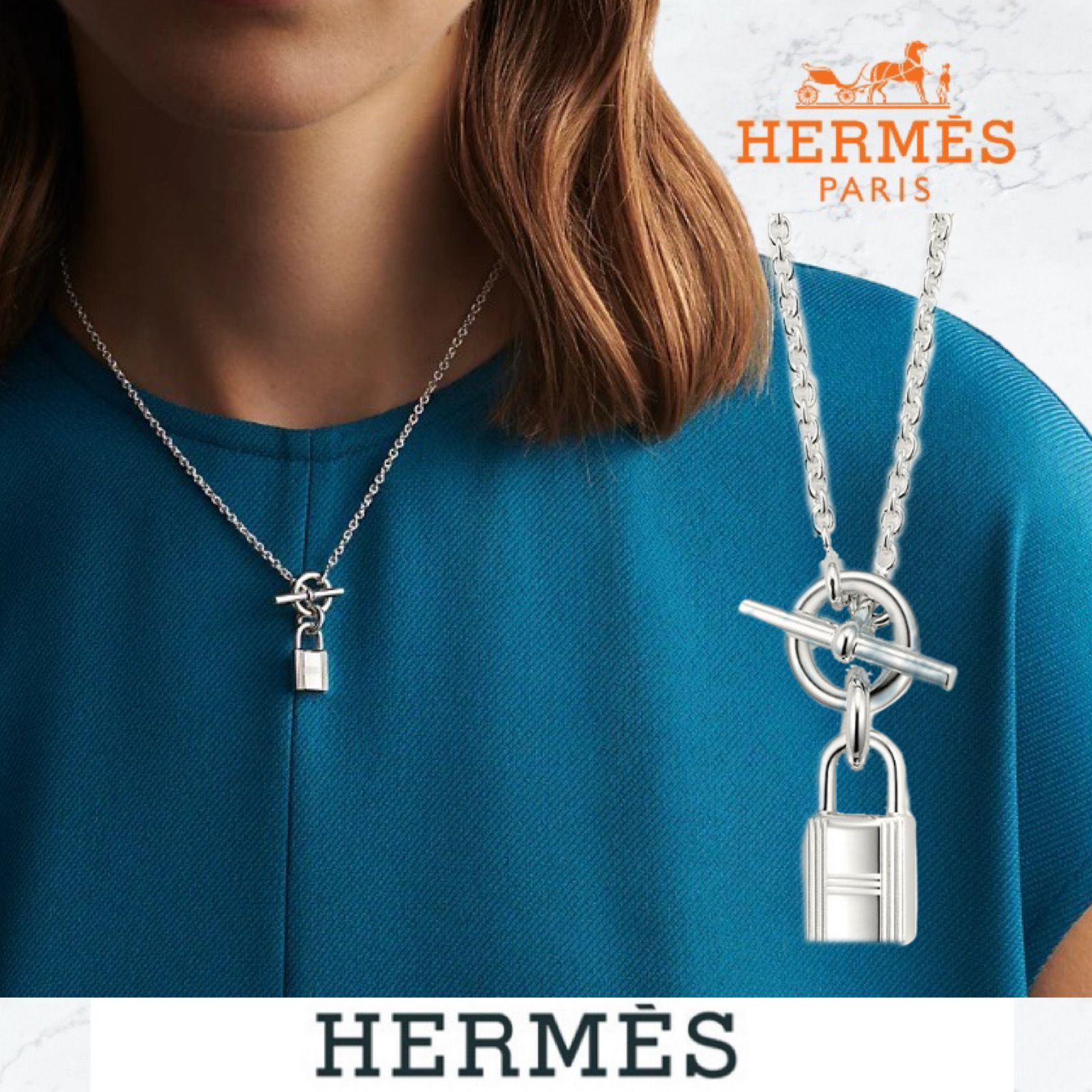 日本未入荷☆》エルメス アミュレット カデナ ネックレス (HERMES