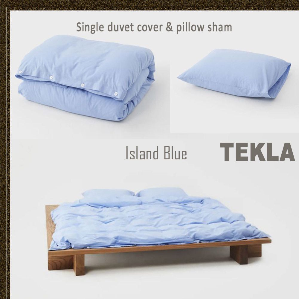 TEKLA◇テクラ Percale Bedding 布団カバー + 枕カバー [IB] (TEKLA