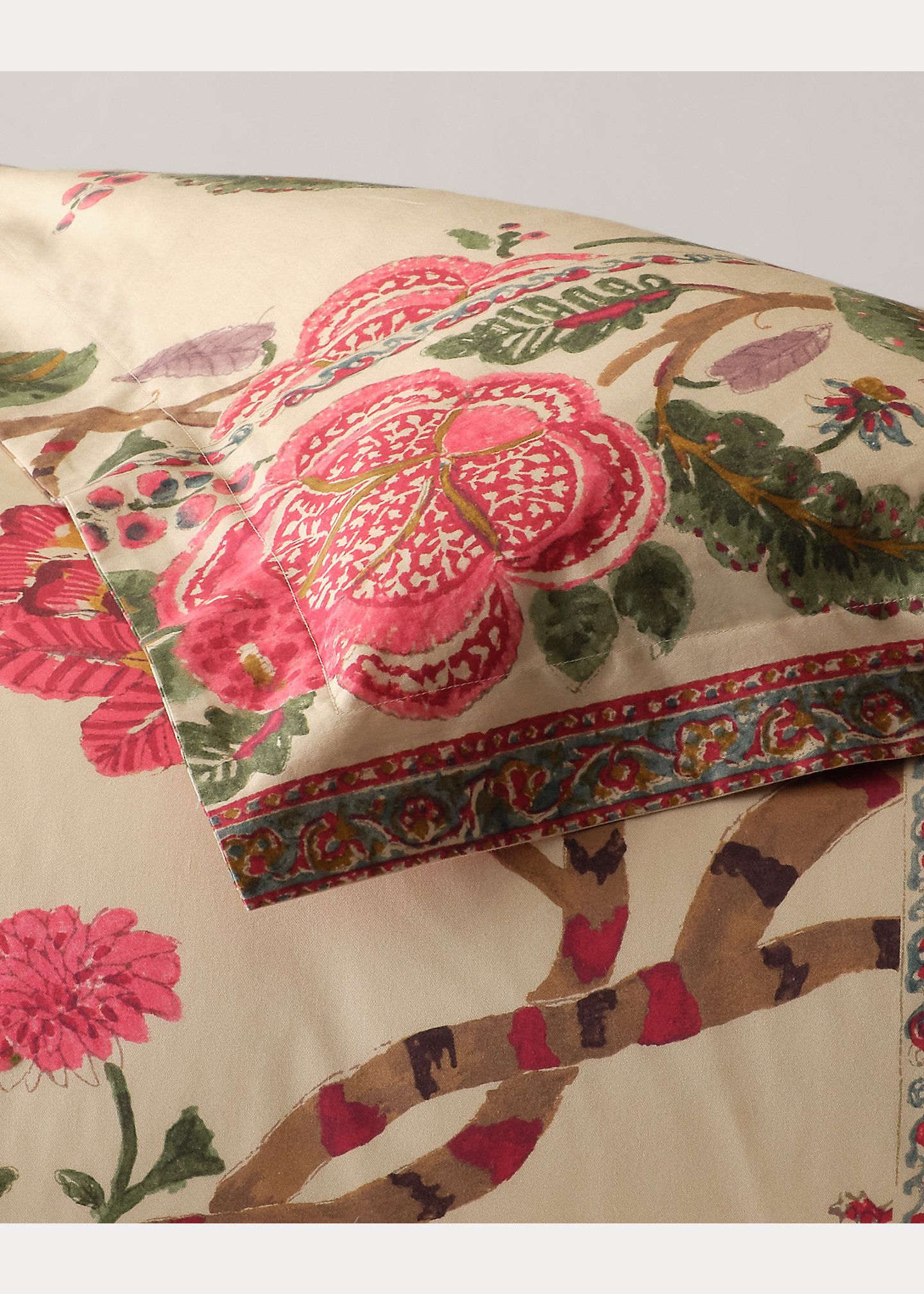 RL Home 215TC 綿掛け布団カバー クイーン/キング Teagan Floral