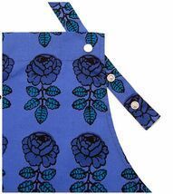 Vihkiruusu エプロン 青 マリメッコ ヴィヒキルース marimekko