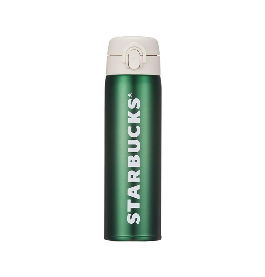 韓国スタバ】2022 Core☆JNX Green wordmark vacuum 500ml (Starbucks
