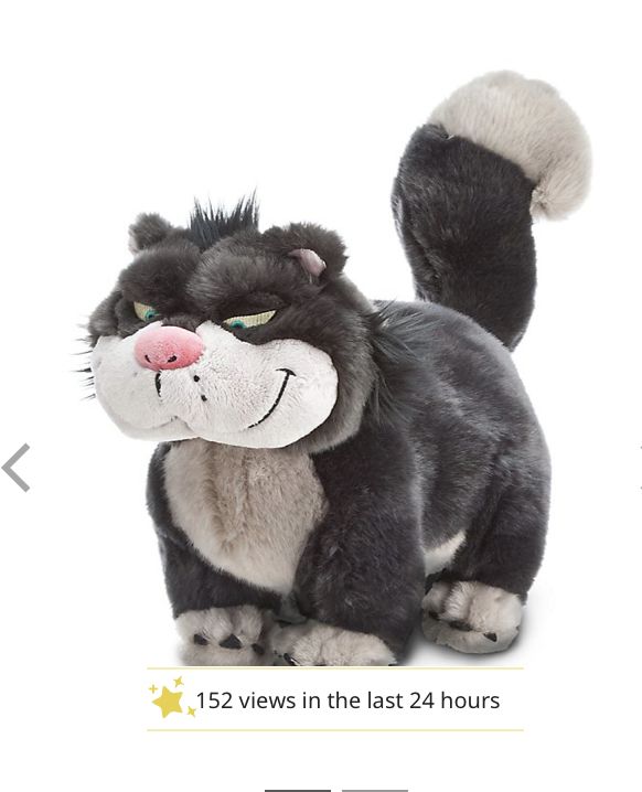 国内発送！レア完売品！シンデレラ猫 ルシファー ぬいぐるみ (Disney