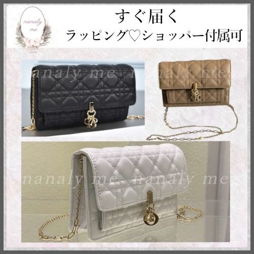 国内買付♡LADY DIOR チェーンポーチ ラムスキン 希少 (Dior