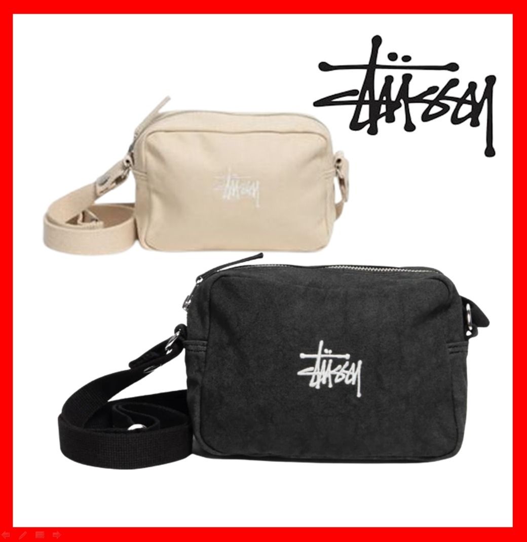 ☆韓国の人気☆【STUSSY】☆CANVAS SIDE POUC.H☆関税込☆ (STUSSY