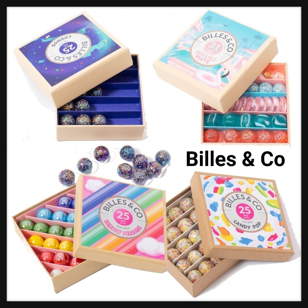 Billes&Co】完売前に フランス製 知育 オシャレ ビー玉 セット