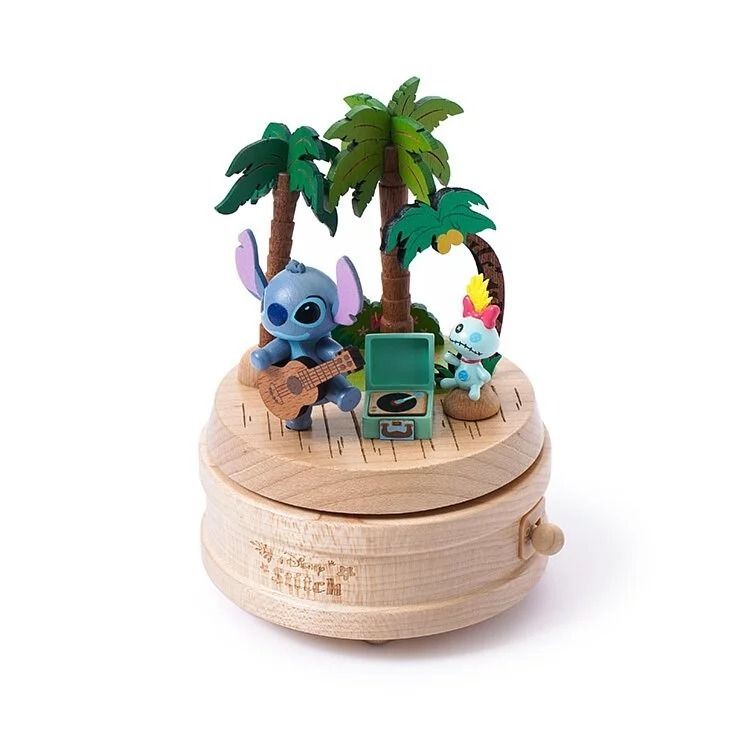 Wooderful life 木製オルゴール ディズニー スティッチ (Disney