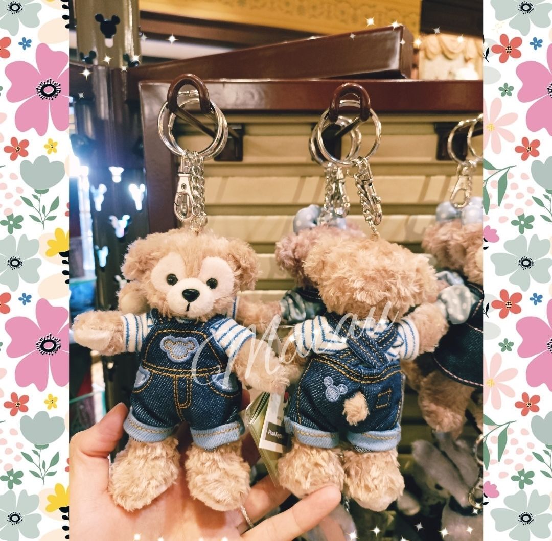 香港ディズニー☆ダッフィー&フレンズ デニムコスキーホルダー (Disney