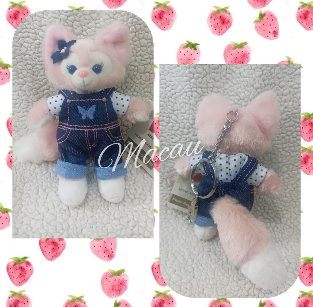 香港ディズニー☆ダッフィー&フレンズ デニムコスキーホルダー (Disney