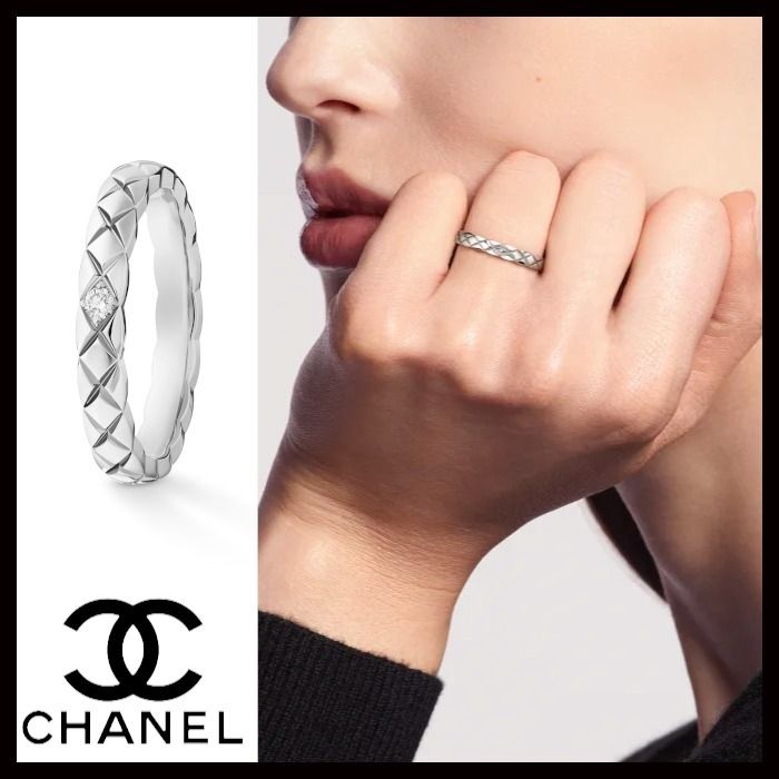 CHANEL ココクラッシュ プラチナ ダイヤモンド マリッジリング (CHANEL