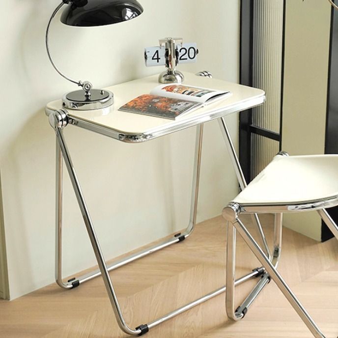 ミッドセンチュリー☆折りたたみモダンアクリルテーブル☆ (机