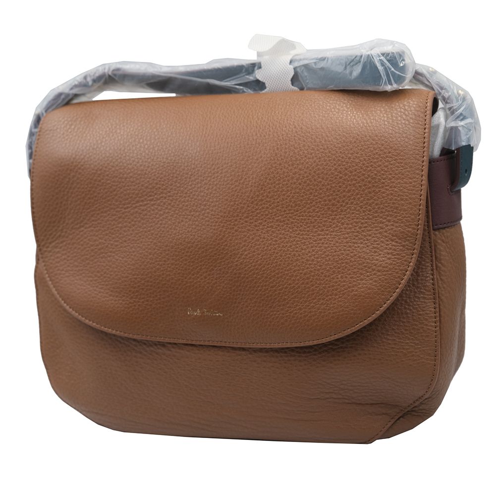 Paul Smith レザーショルダーバッグ 本革 キャメル R59175 (Paul Smith