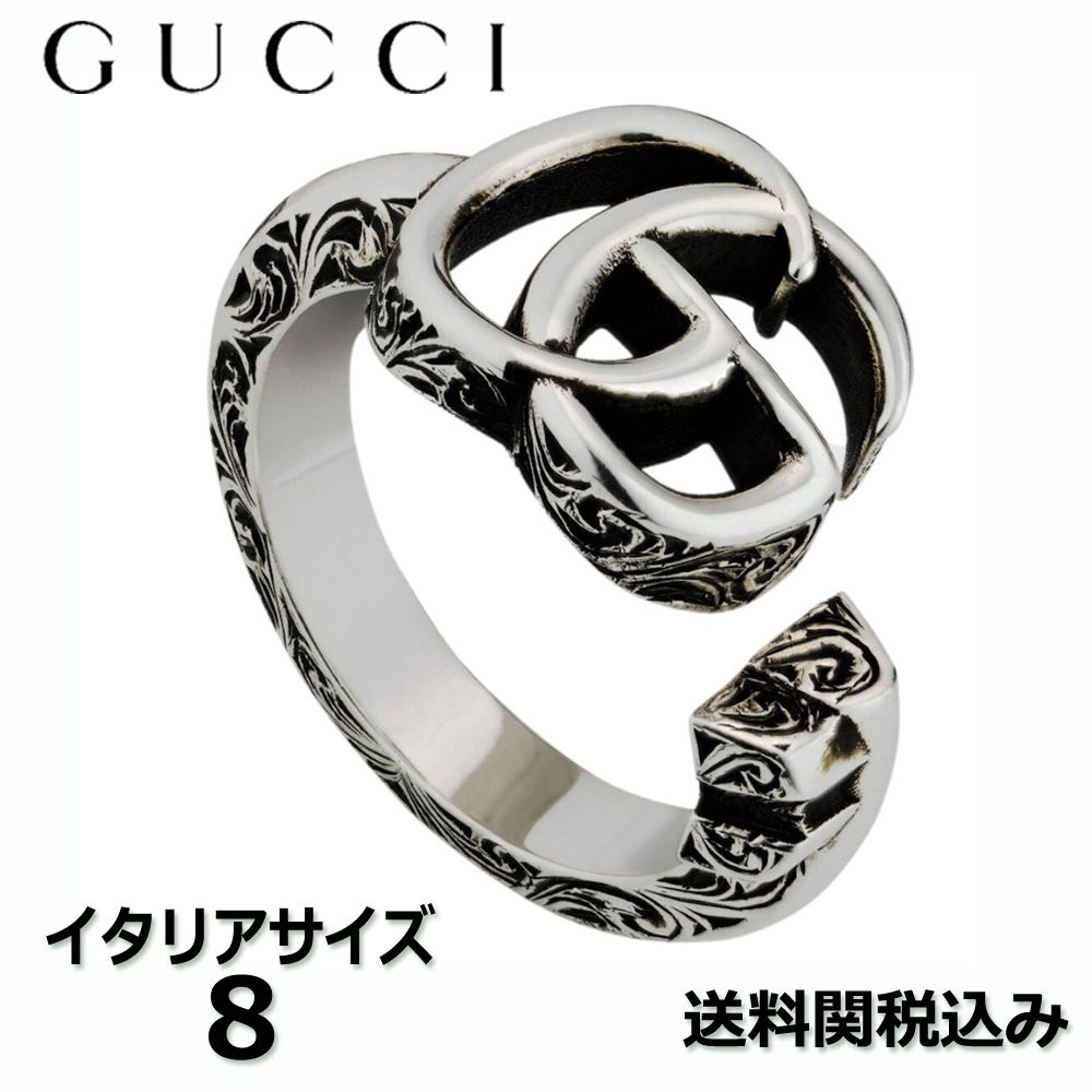 関税送料込】グッチ GUCCI ダブルG キーリング 8号 627760 (GUCCI/指輪