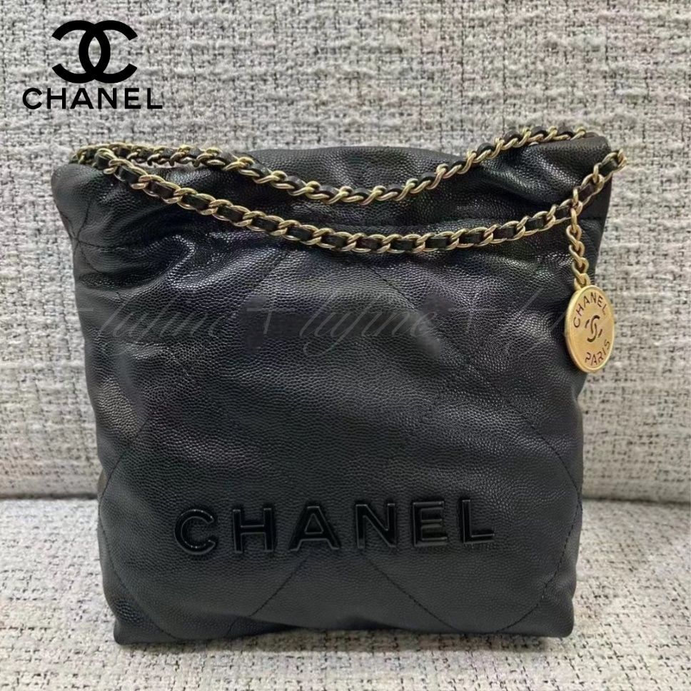 傷や汚れに強いキャビアスキン☆】CHANEL 22 ミニハンドバッグ (CHANEL