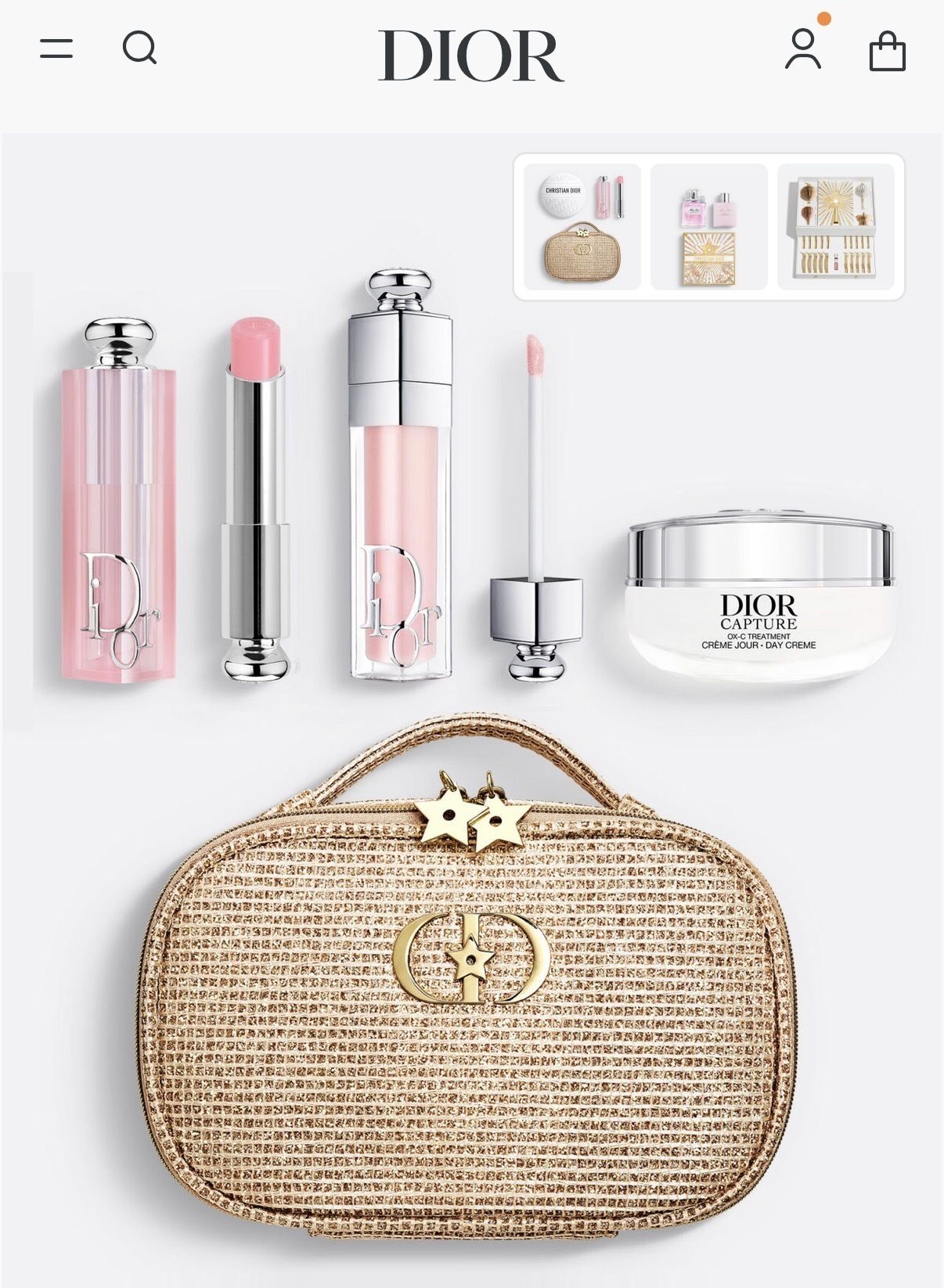 クリスチャンディオール】ホリデーオファーよりポーチ＆リップグロス