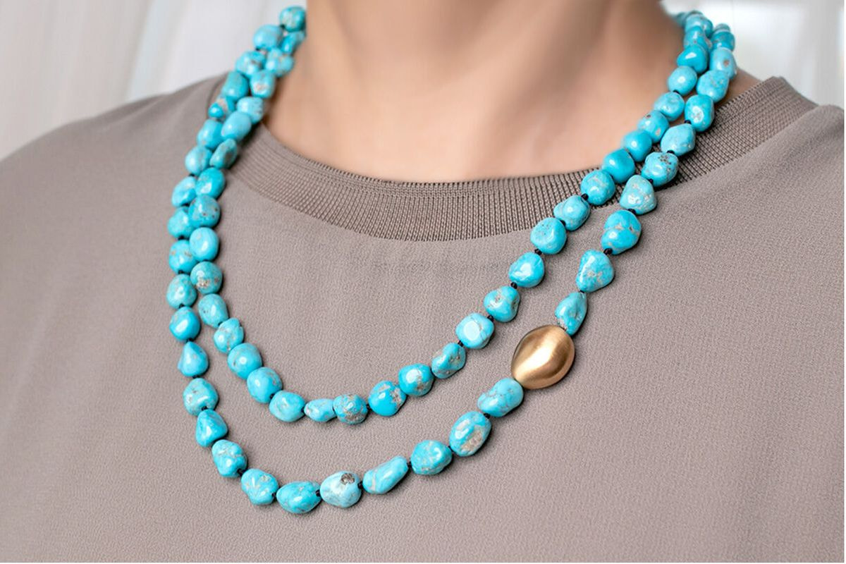 evaNueva トルコ石 ネックレス-1054875