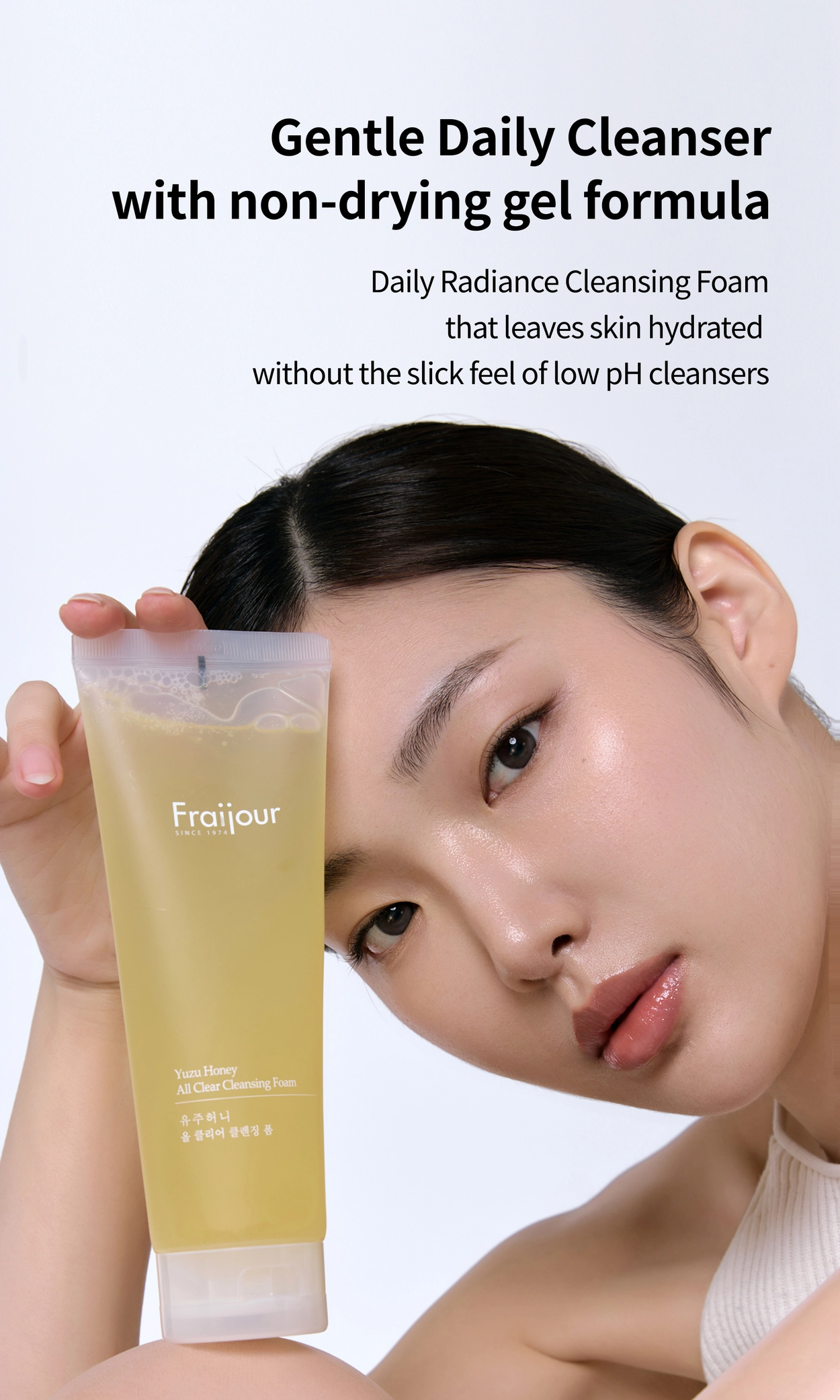 FRAIJOUR] Yuzu Honey All Clear Cleansing Foam 250ml : EVAS