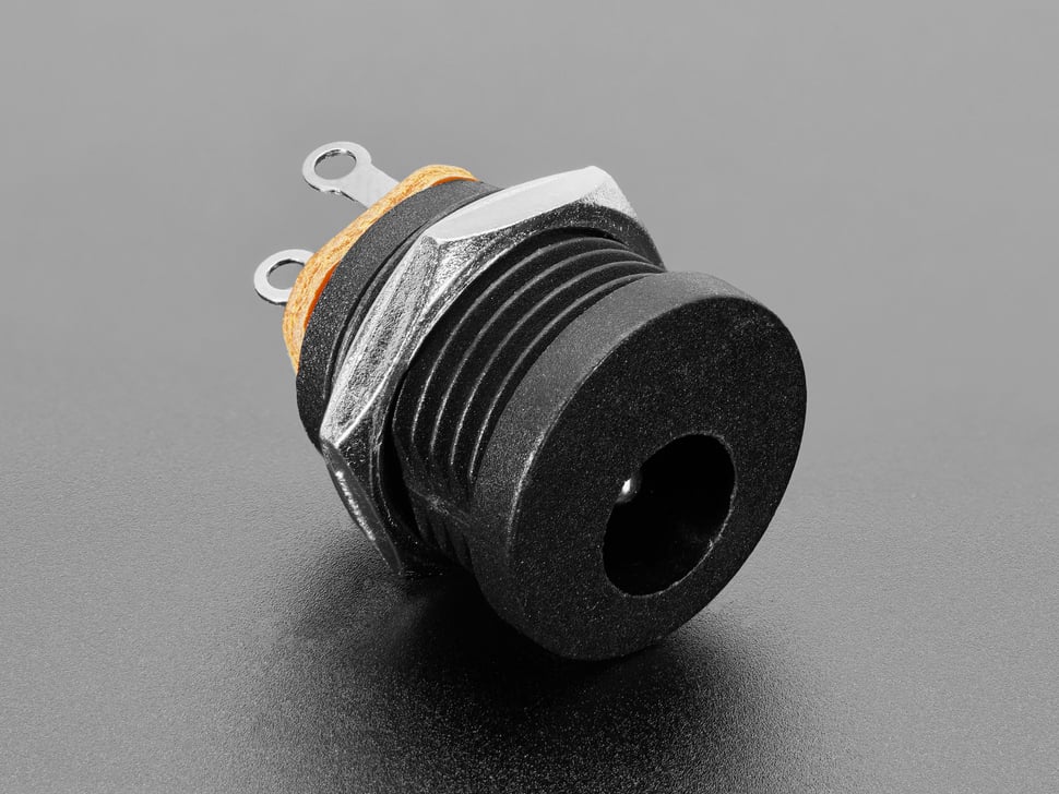 Panel Mount 2.1mm DC barrel jack : Adafruit Industries, Unique