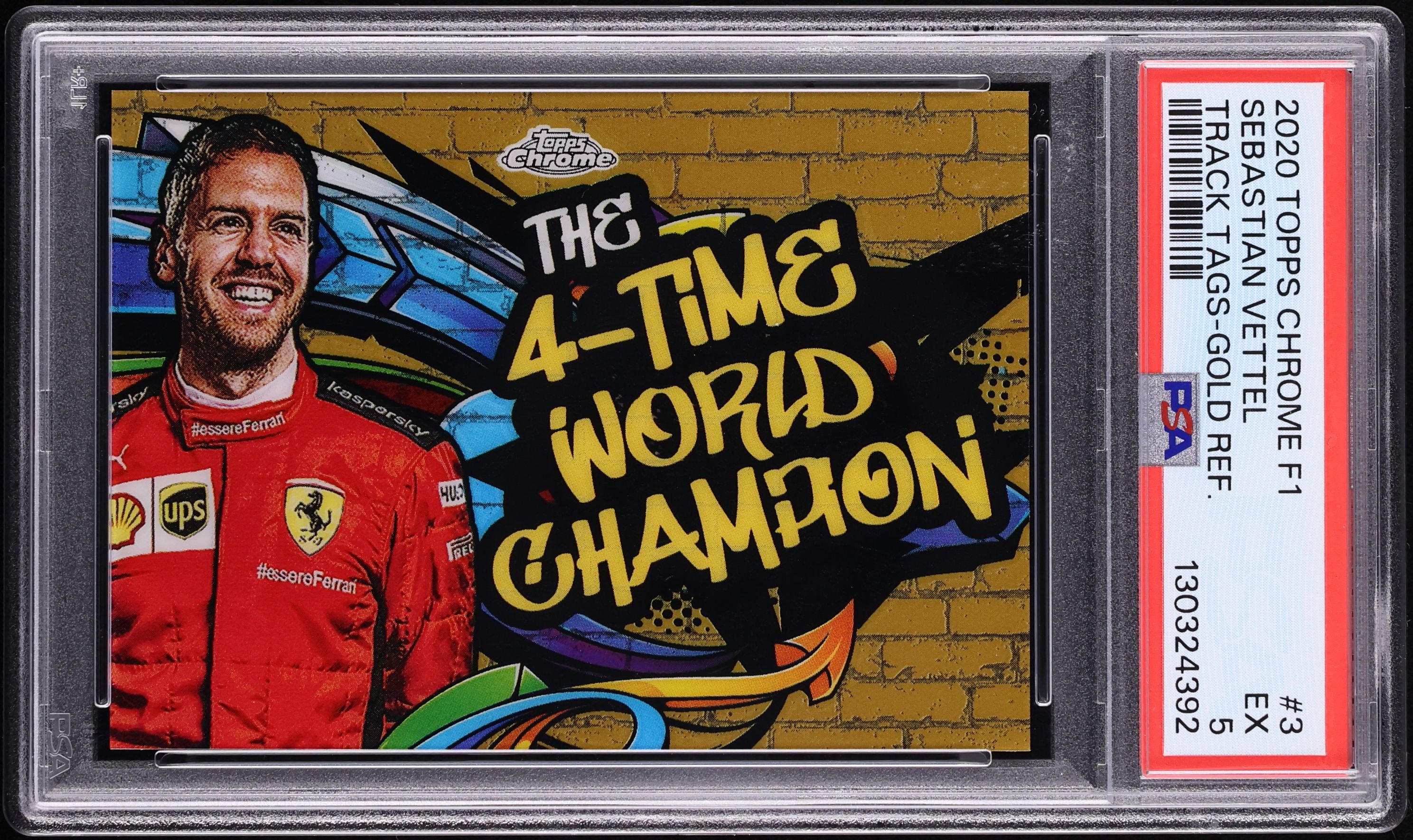 2020 Topps Chrome Formula 1 F1 Track Tags Gold Sebastian Vettel