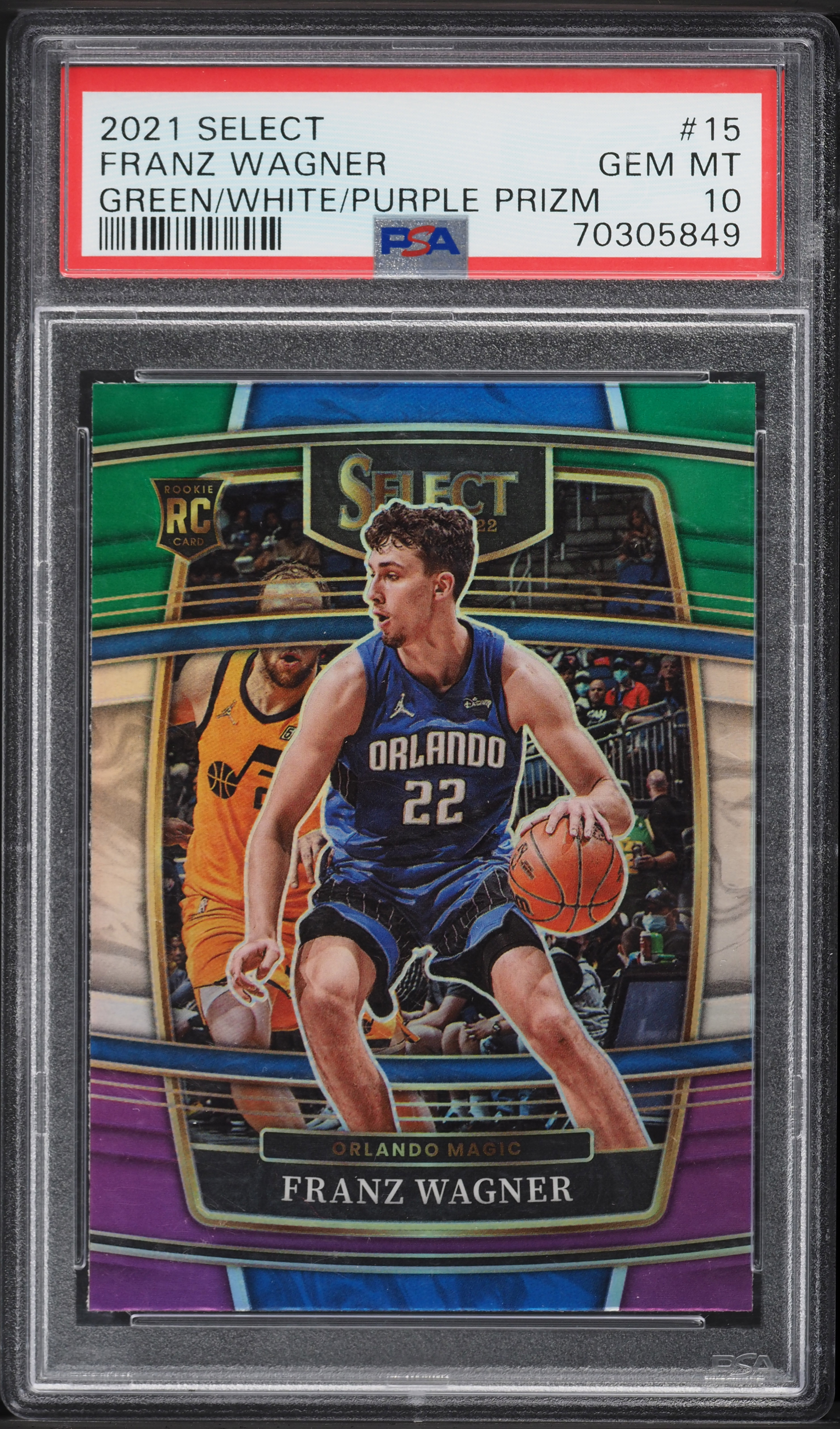 2021 Select Concourse Green White Purple Prizm Franz Wagner ROOKIE