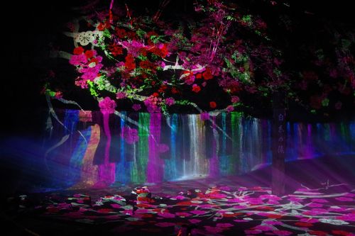 軽井沢の白糸の滝で、国立公園初のプロジェクションマッピング』軽井沢