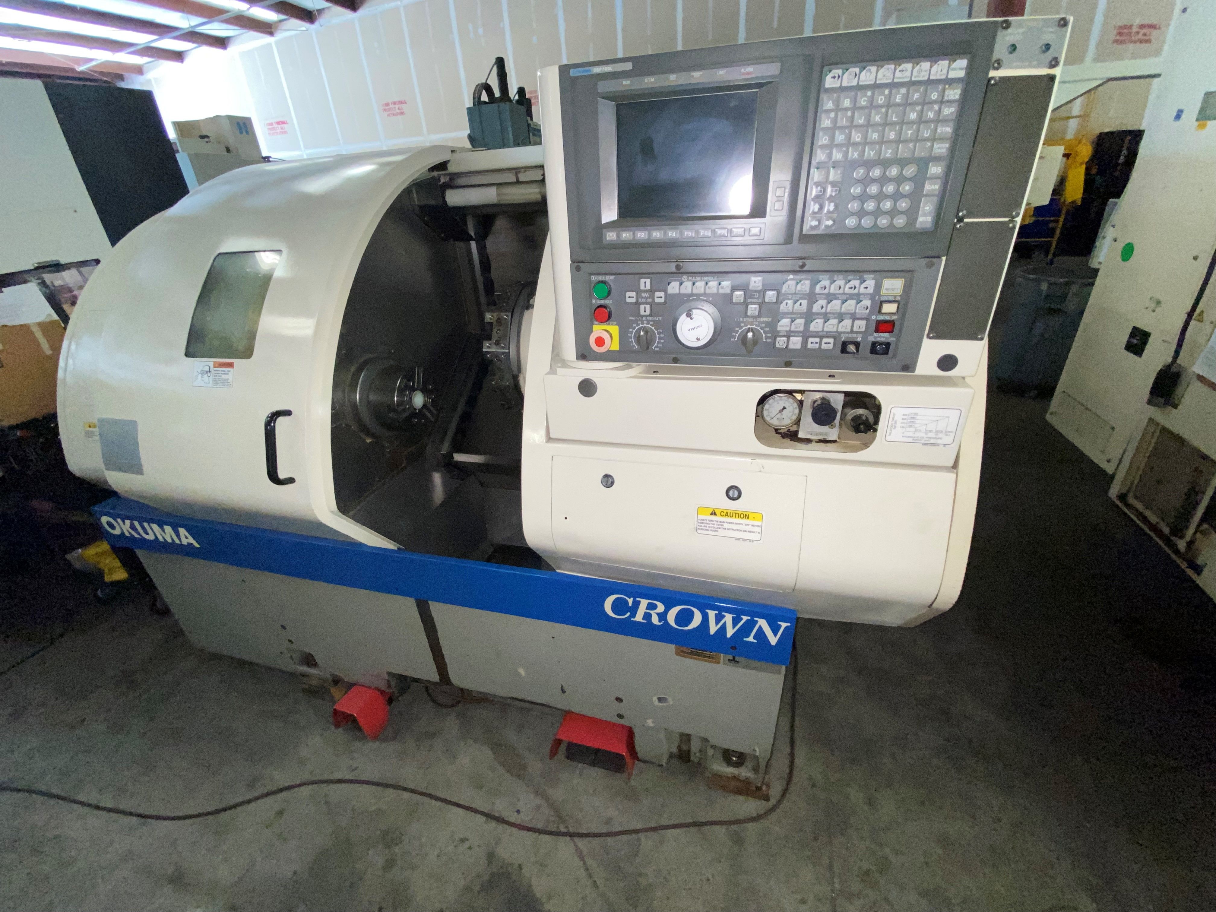 Used OKUMA CROWN 762 CNC Lathe #3772