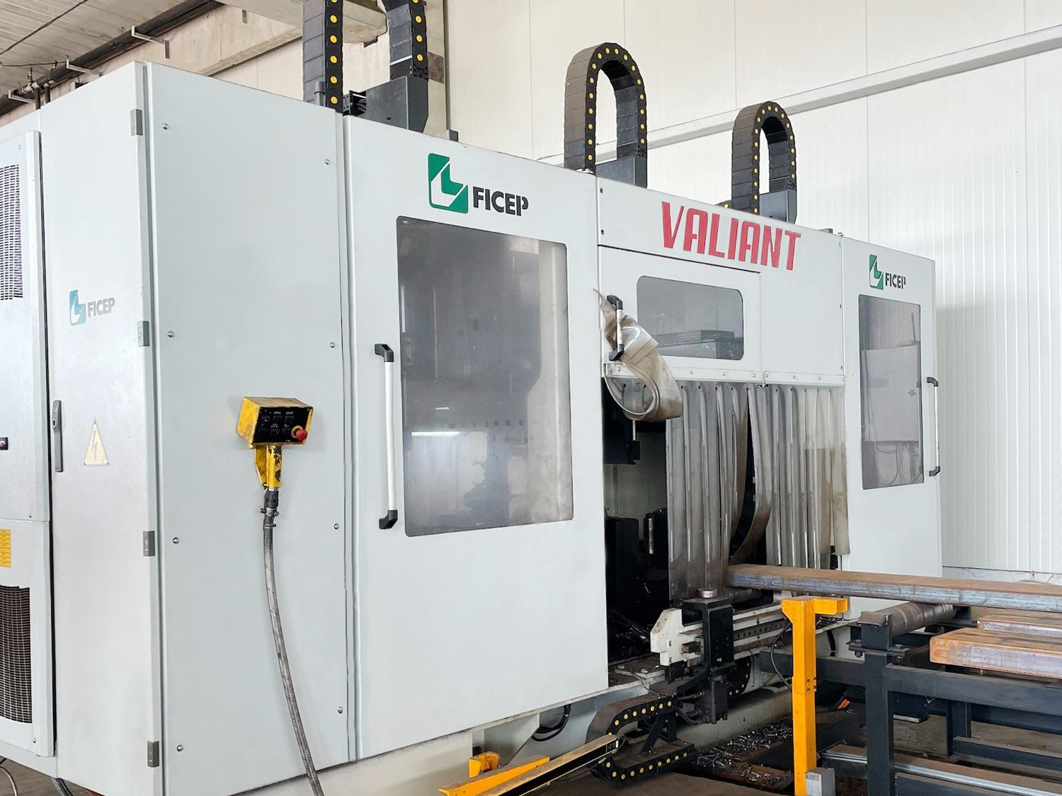 Used FICEP 453 VB CNC DRILLING & SAWING LINE Vertical Machining