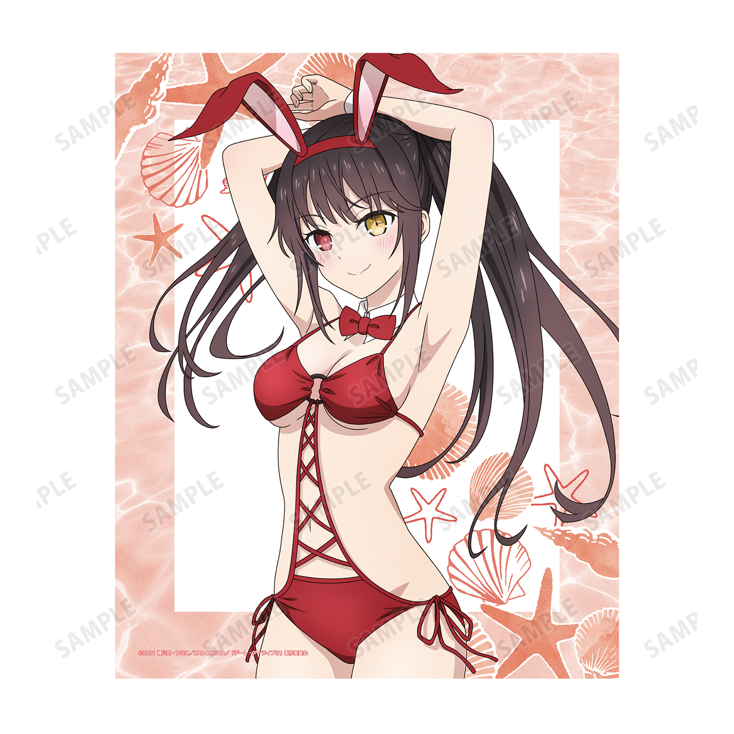 デート・ア・ライブIV_描き下ろし 時崎狂三 水着バニーver. キャンバス