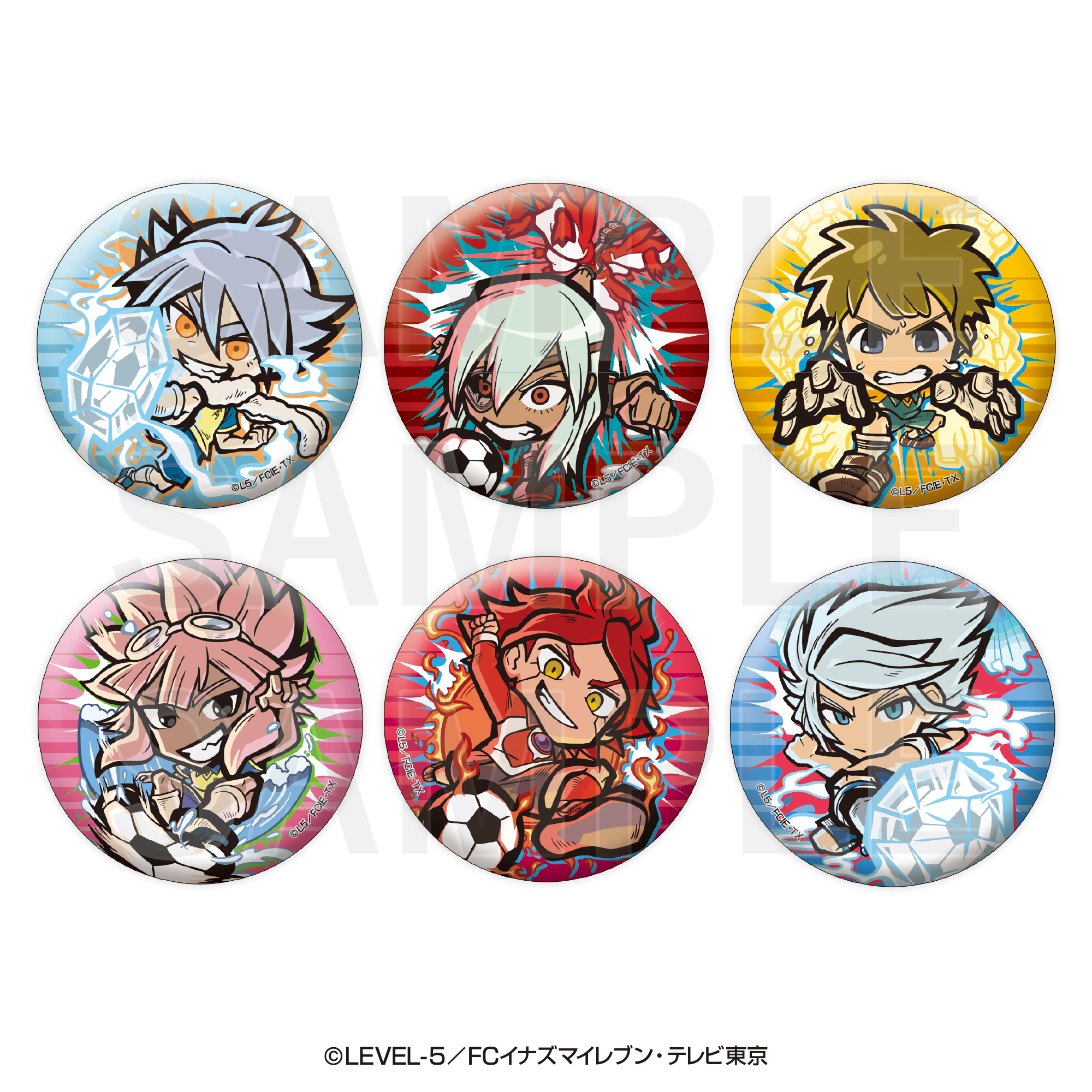 イナズマイレブン_イートゥーン トレーディング缶バッジ B 【BOX／6個