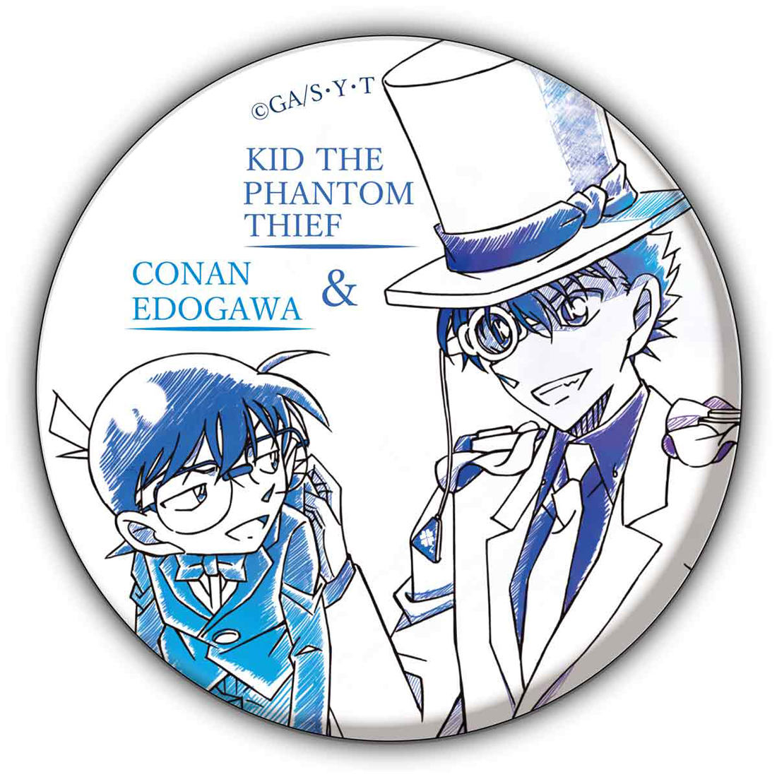 名探偵コナン_ペンシルアート 缶バッジコレクションVol.4 江戸川コナン
