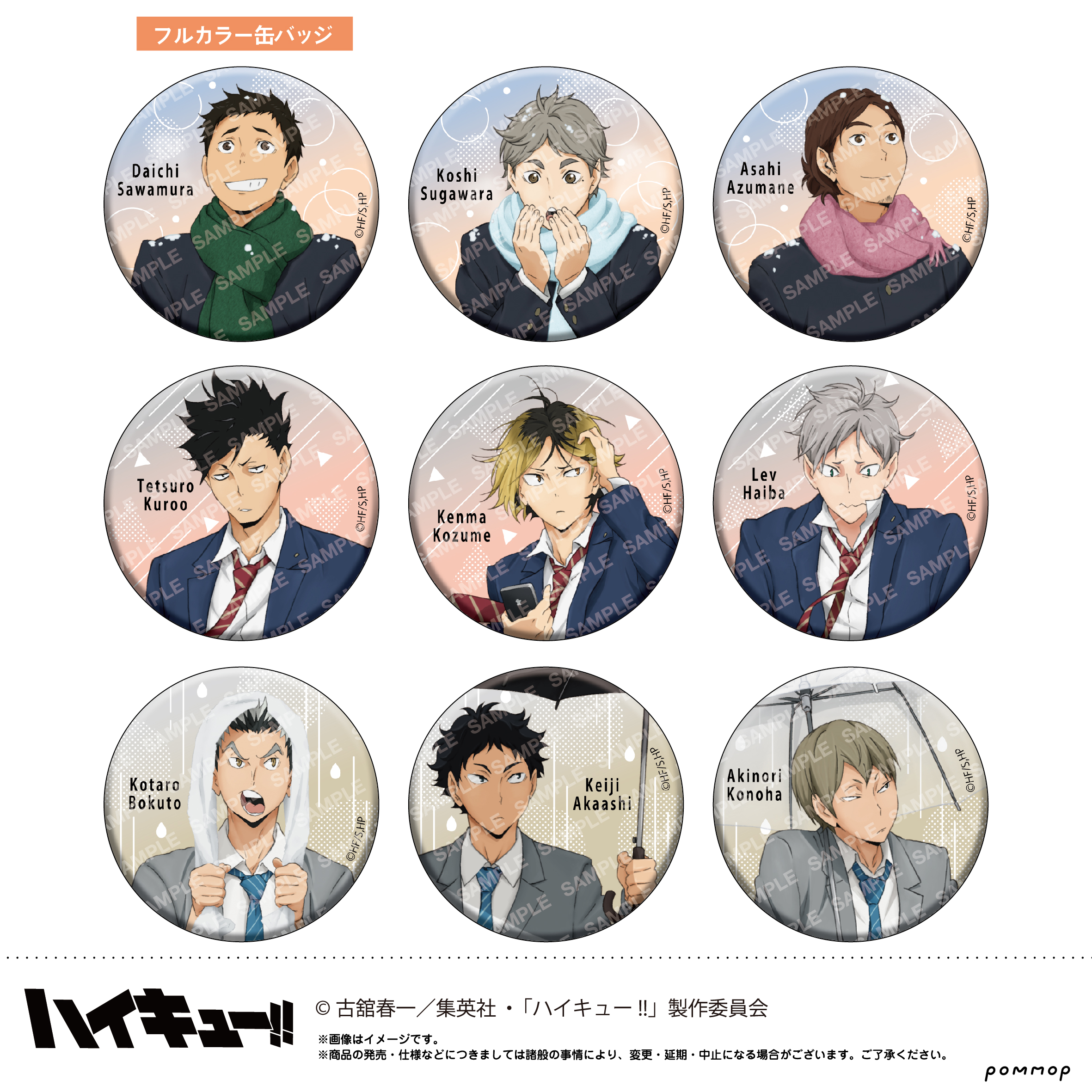 ハイキュー!!_缶バッジコレクション(B)-お天気版権 第一弾- 【BOX／10