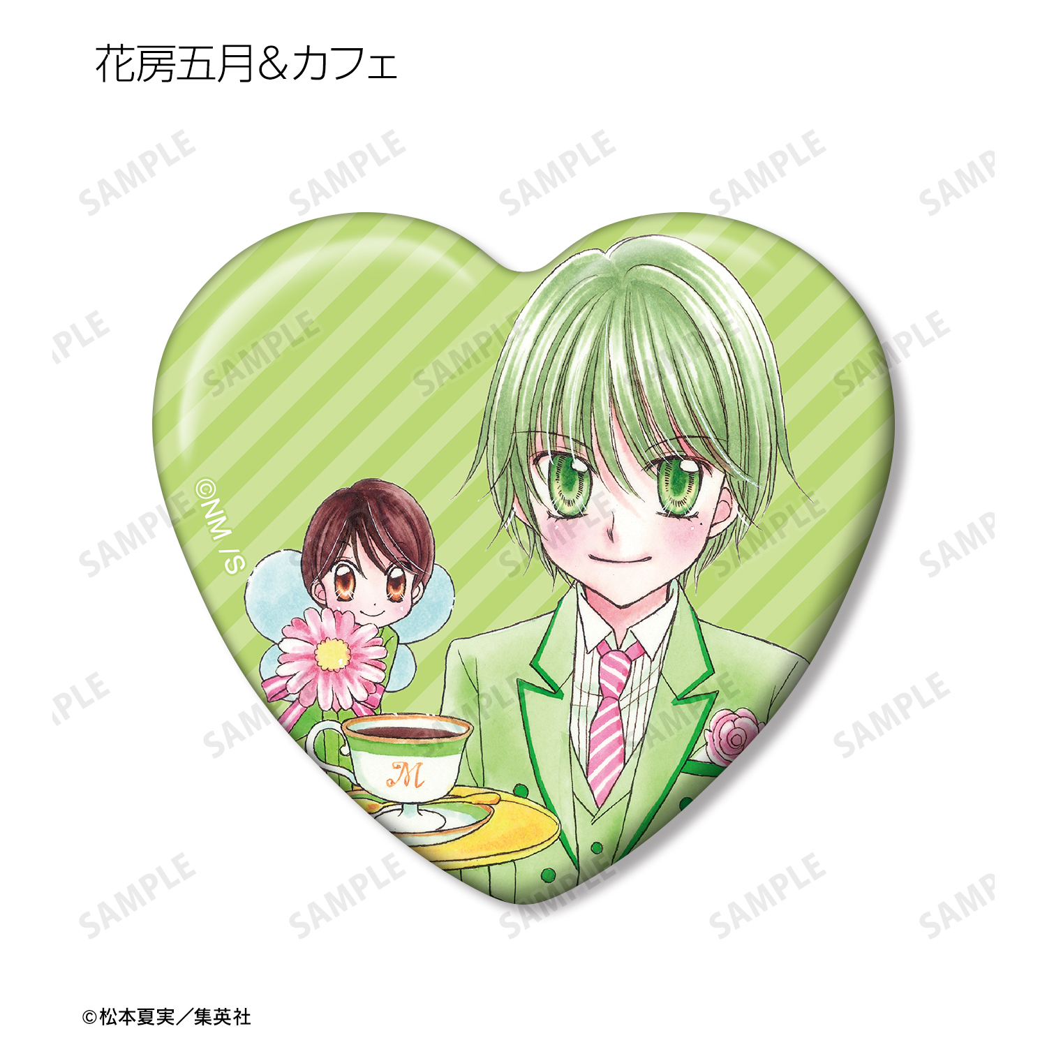 夢色パティシエール_トレーディングハート型缶バッジ(単位/BOX