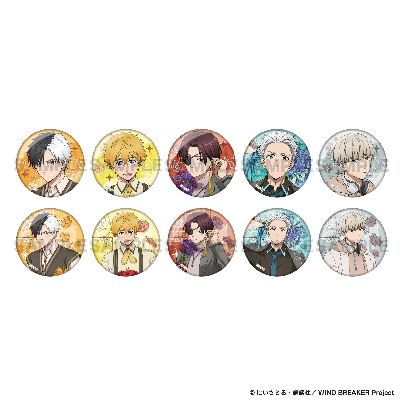 WIND BREAKER ジュエリー缶バッジ 第一弾未開封原作絵