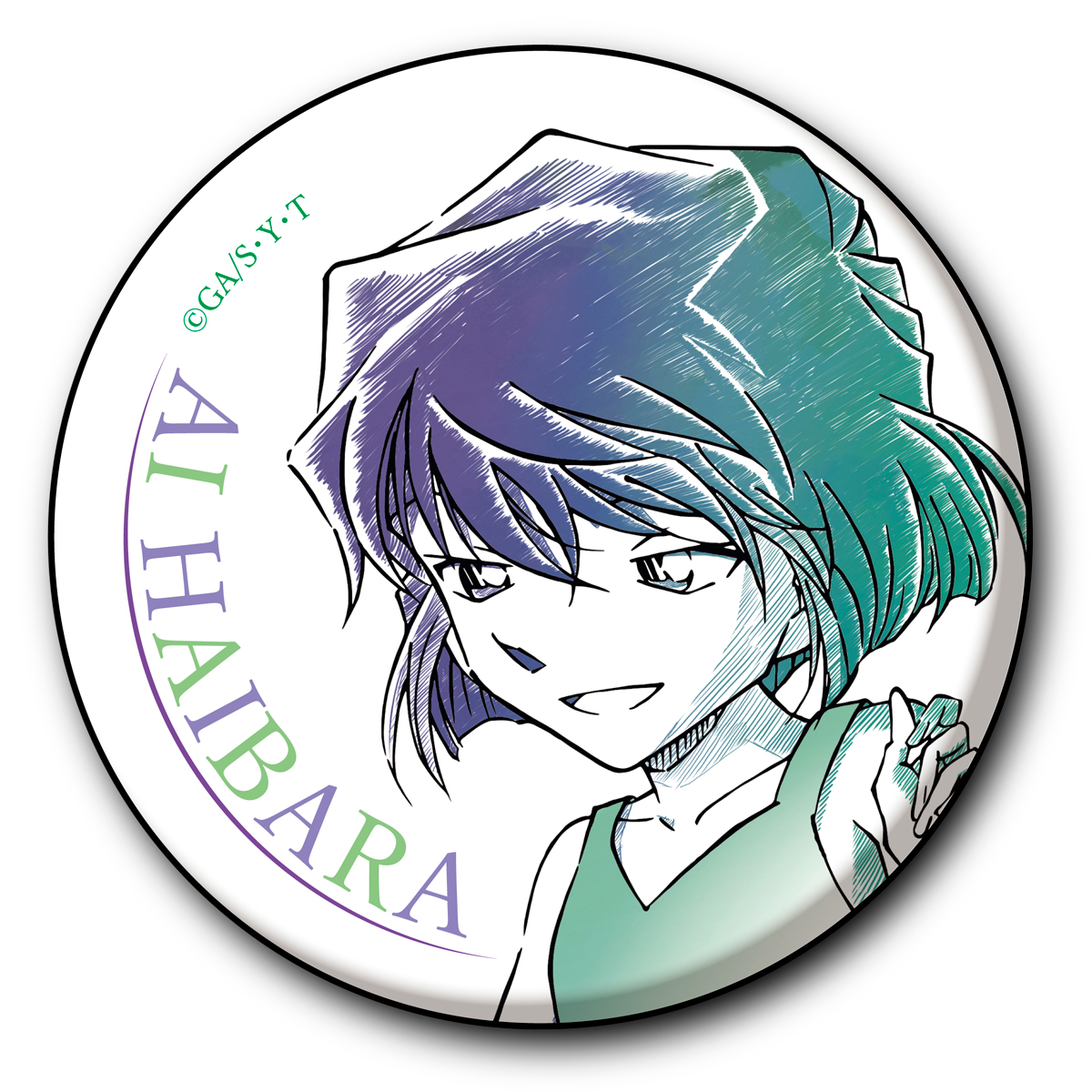 名探偵コナン_ペンシルアート 缶バッジコレクション 灰原哀 | 公式