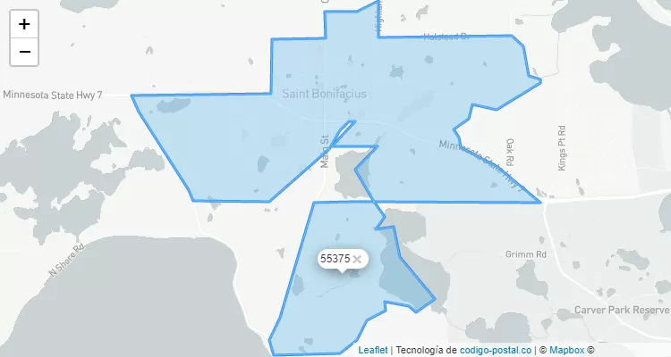 55375 ZIP Code - United States