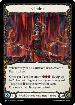Cindra, Dracai of Retribution | Flesh and Blood FAB Cards