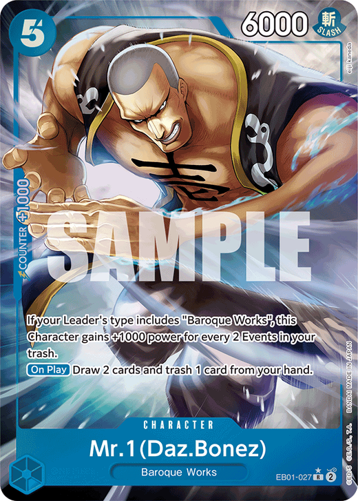 Mr.1(Daz.Bonez) EB01-027 | One Piece TCG onepiece Cartas
