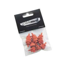CableMod Anodized Aluminum Thumbscrews – UNC 6-32 – ORANGE