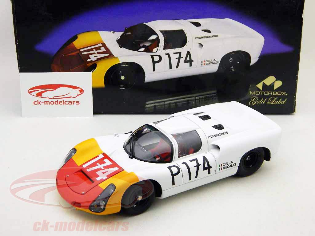 Exoto 1:18 Porsche 910 #174 2nd Targa Florio 1967 MTB00065 model
