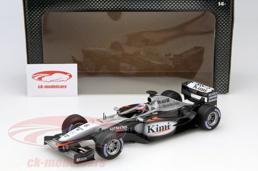 HotWheels 1:18 Kimi Räikkönen McLaren MP4-17D #6 formula 1 2003