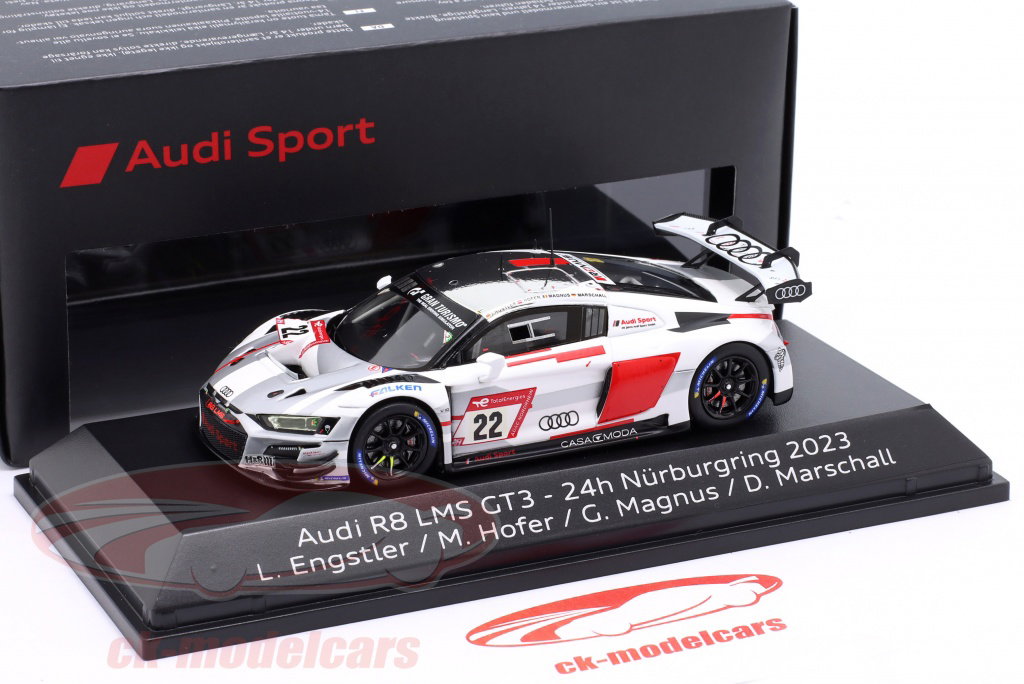 Spark 1:43 Audi R8 LMS GT3 evo II #22 24h Nürburgring 2023 Audi