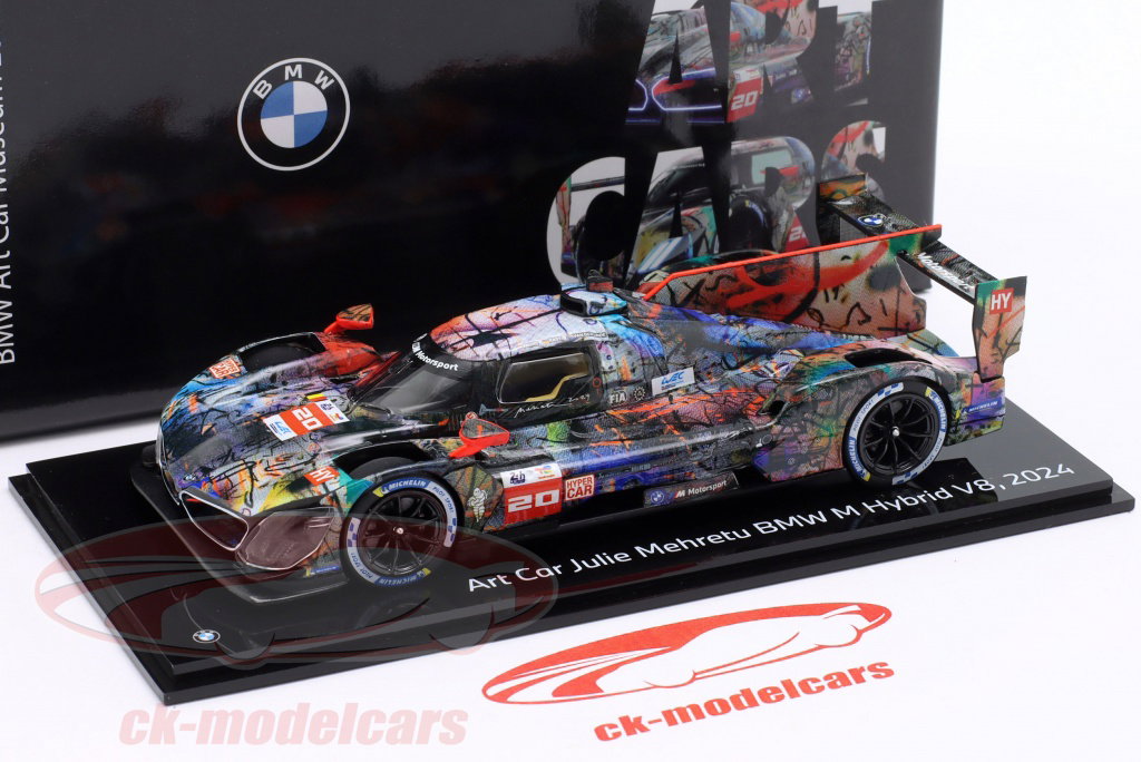 BMW M Hybrid V8 #20 24h LeMans 2024 Art Car Julie Mehretu 1:43
