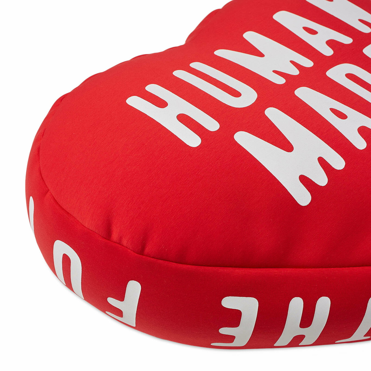 Human Made Men's Heart Beads Cushion in Red Human Made