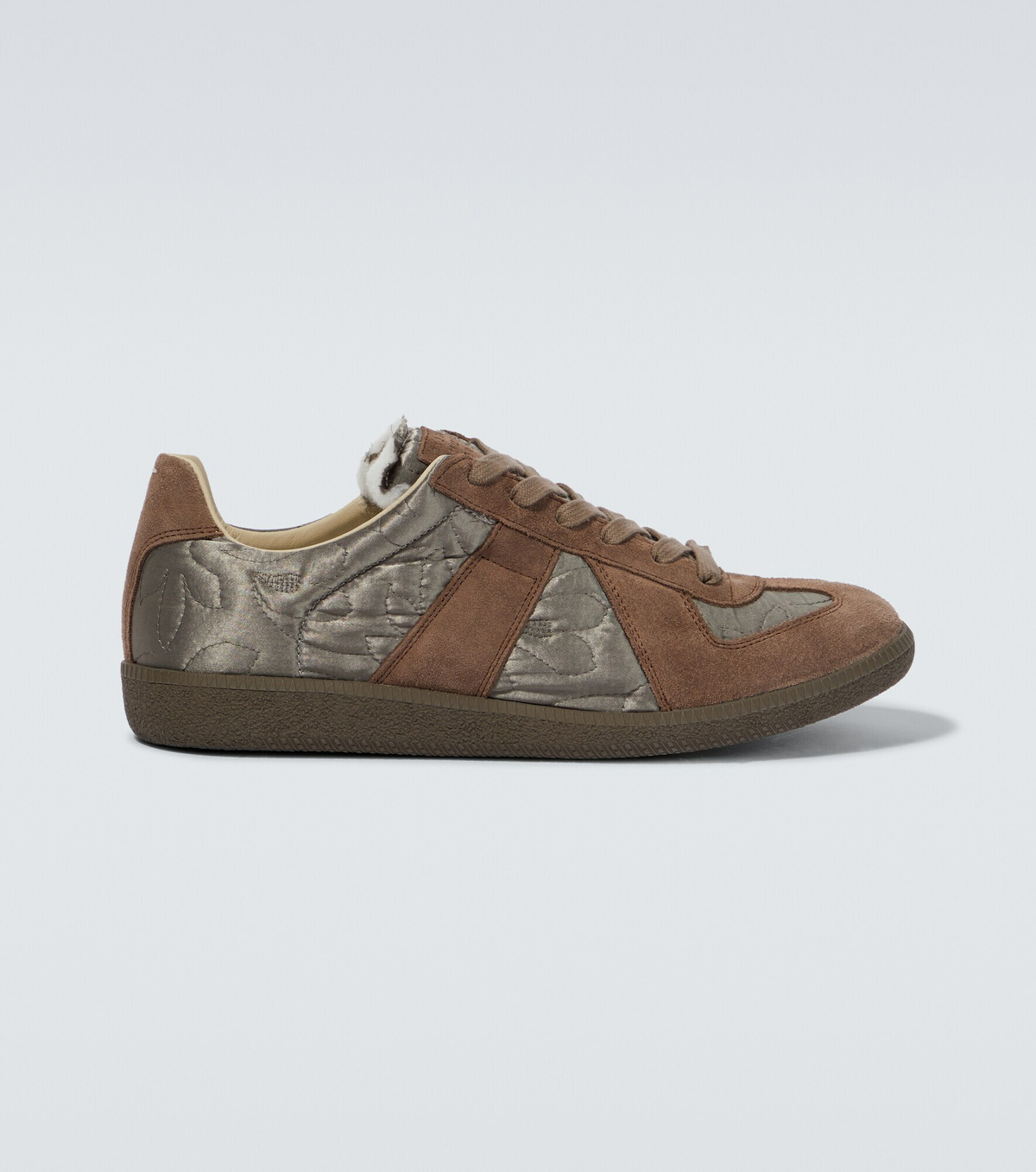 Maison Margiela - Replica suede-trimmed sneakers Maison Margiela