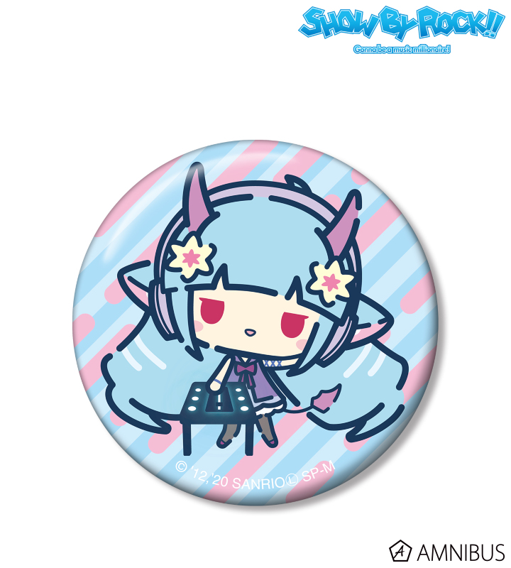 SHOW BY ROCK!! - 描き下ろしイラスト デルミン DJver. 缶バッジ