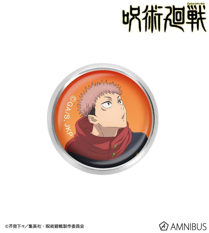 TVアニメ「呪術廻戦」 - 虎杖 悠仁 ガラスマグネットピンバッジ