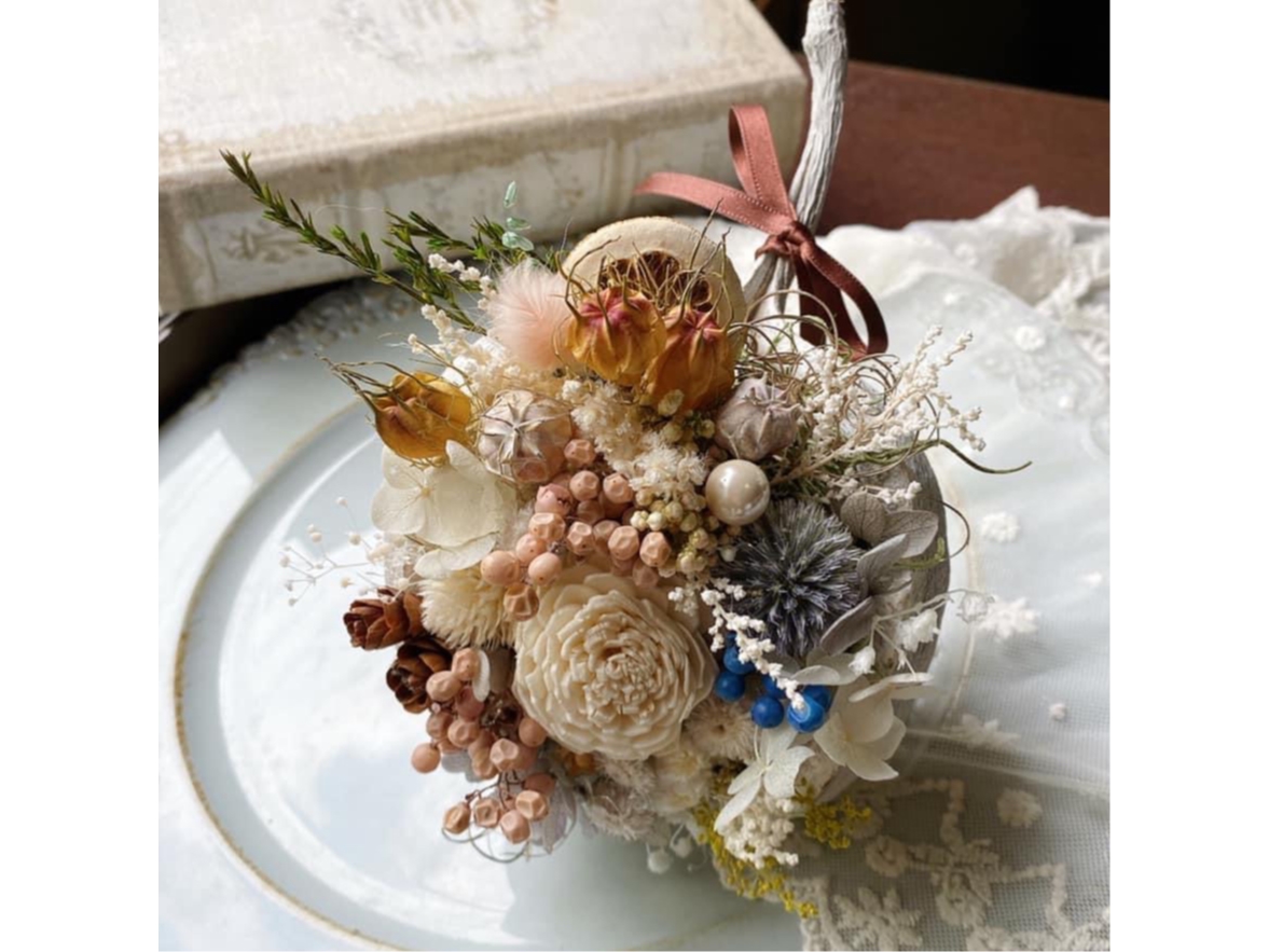 幸せを呼ぶ実＊「ブッダナッツ」お好みのお花や木の実を詰めて素敵な