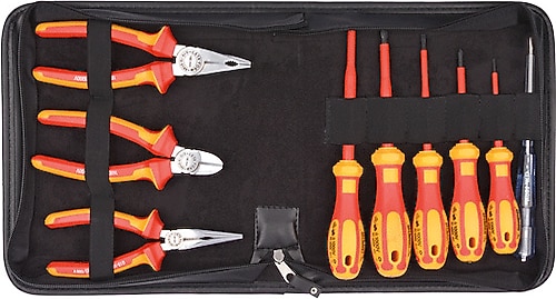 Ceta Form G99-18-W09PH 9 Parça İzoleli Düz PH Pense Tornavida Seti