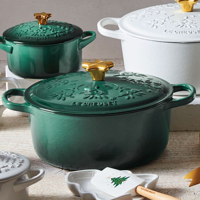 Le Creuset's Festive Holiday Collection Is 20% Off for a Limited