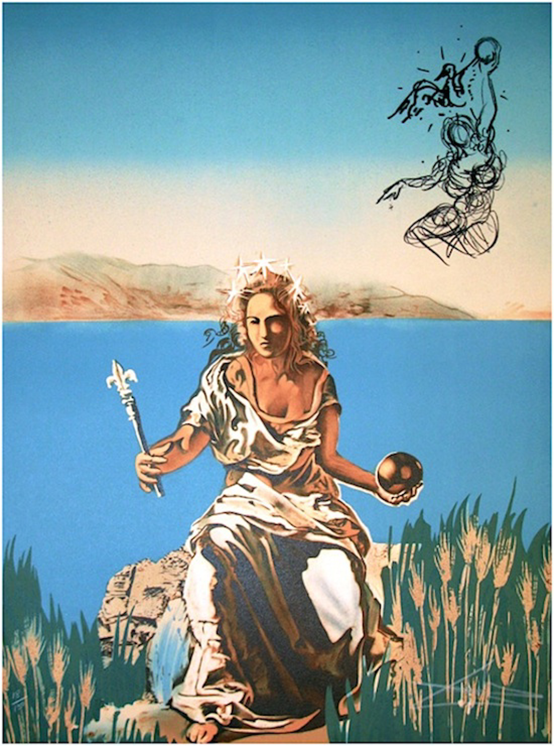 Coronation of Gala/The Empress (from Visions Surrealiste Suite of