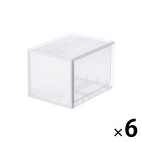 まとめ買いセット】無印良品 ポリプロピレン 衣装ケース 中 1セット（6